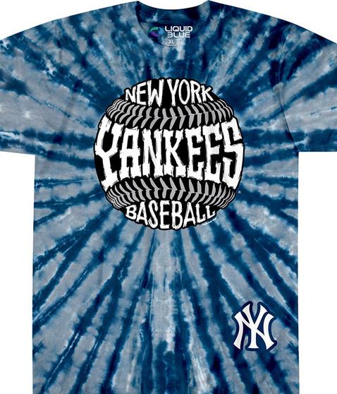liquid blue New York Yankees Burst Tie-Dye T-Shirt