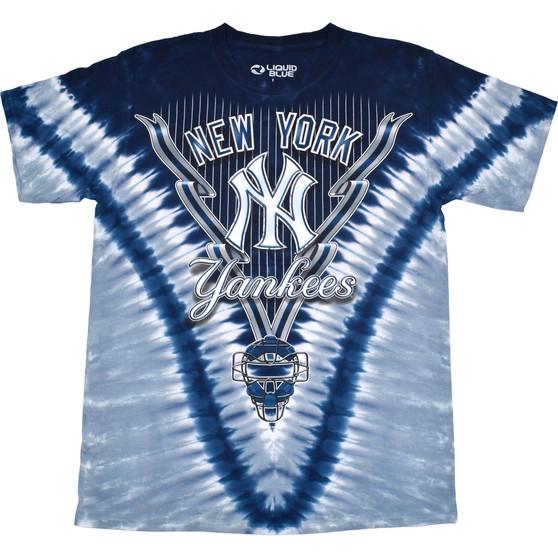Liquid Blue New York Yankees V Tie-Dye T-Shirt