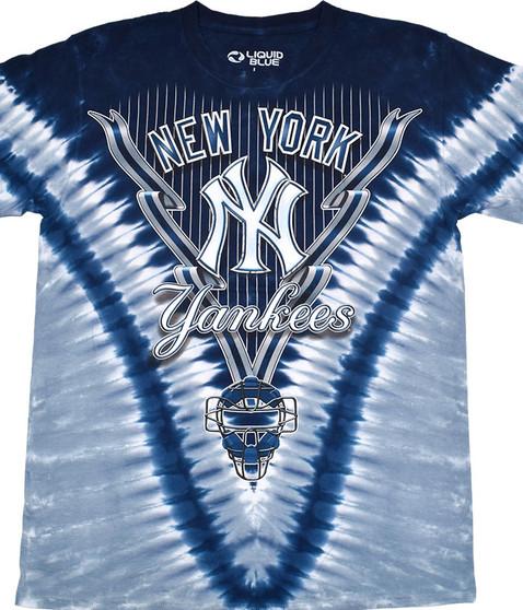 liquid blue New York Yankees V Tie-Dye T-Shirt