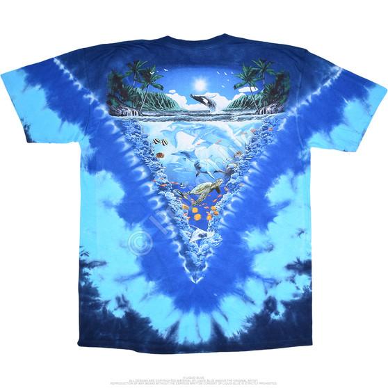 Liquid Blue Night Time Dive Tie-Dye T-Shirt
