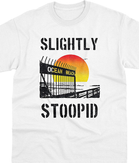 liquid blue Ocean Beach Gate White T-Shirt