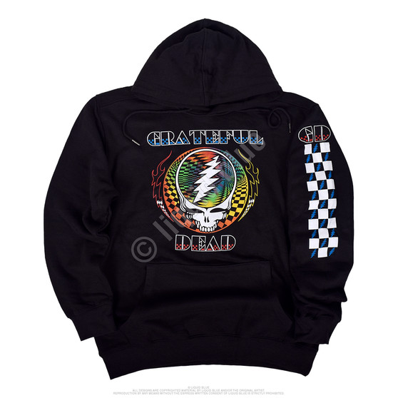 Liquid Blue Optic SYF Black Sleeve Printed Hoodie