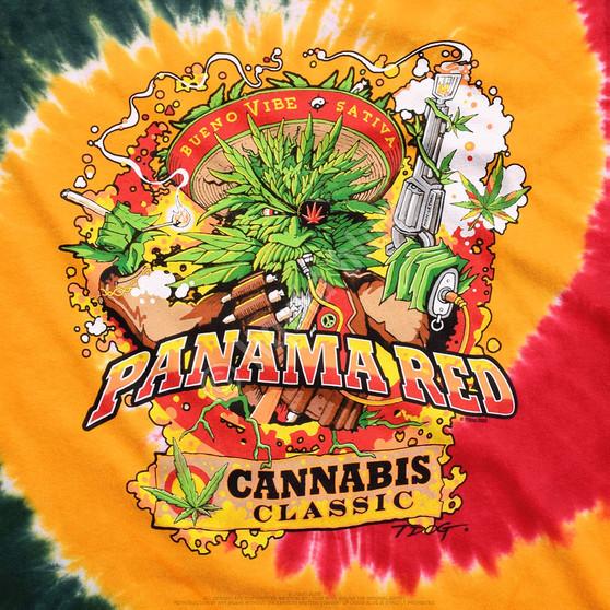 Liquid Blue Panama Red Tie-Dye T-Shirt