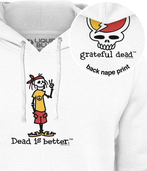 liquid blue Peace Dead Is Better Hoodie