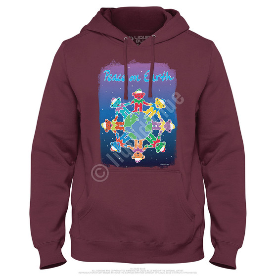 Liquid Blue Peace On Earth Hoodie