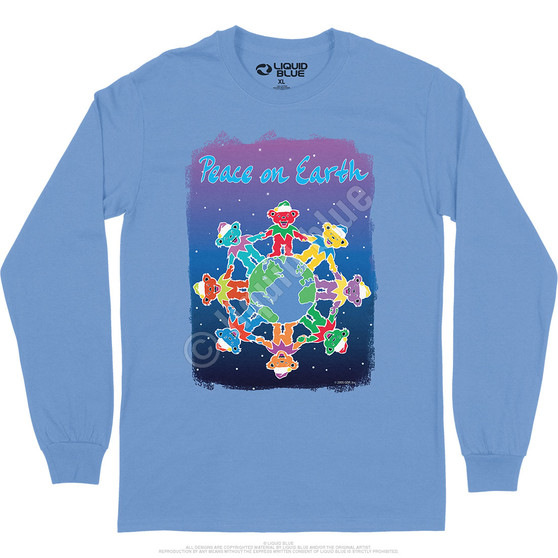 Liquid Blue Peace On Earth Long Sleeve T-Shirt
