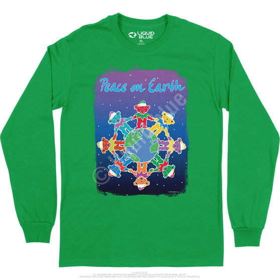 Liquid Blue Peace On Earth Long Sleeve T-Shirt