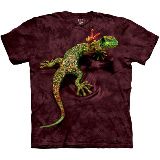 Liquid Blue Peace Out Gecko Classic Cotton T-Shirt