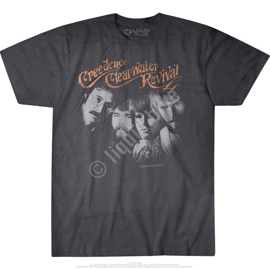 Liquid Blue Pendulum Grey Athletic T-Shirt