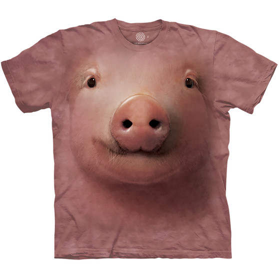 Liquid Blue Pig Face Classic Cotton T-Shirt