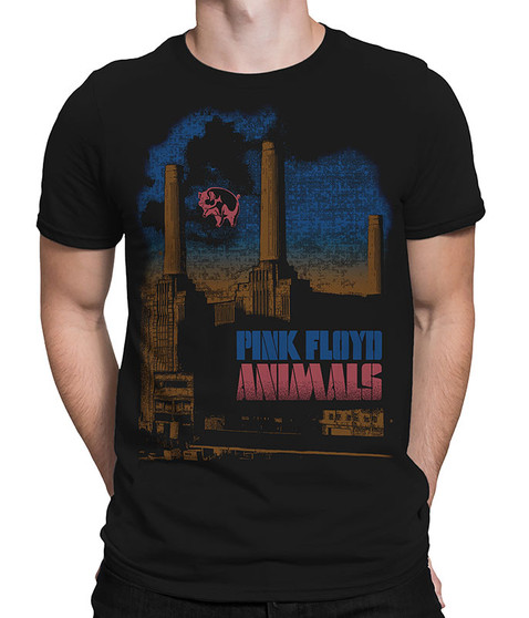 liquid blue Pig Stain Black Athletic T-Shirt