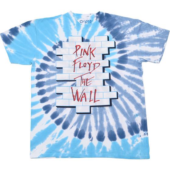 Liquid Blue Pink Floyd The Wall Tie-Dye T-Shirt