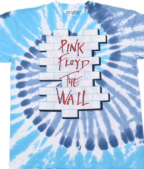 liquid blue Pink Floyd The Wall Tie-Dye T-Shirt