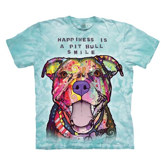 Liquid Blue Pit Bull Smile Classic Cotton T-Shirt