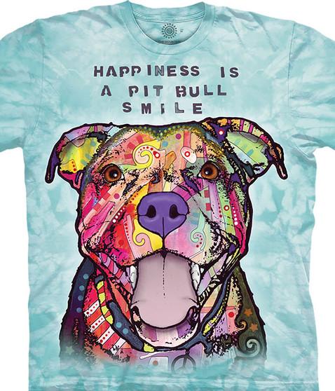 liquid blue Pit Bull Smile Classic Cotton T-Shirt