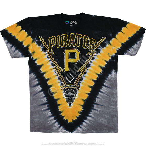 Liquid Blue Pittsburgh Pirates V Tie-Dye T-Shirt