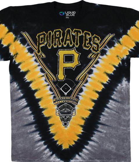 liquid blue Pittsburgh Pirates V Tie-Dye T-Shirt