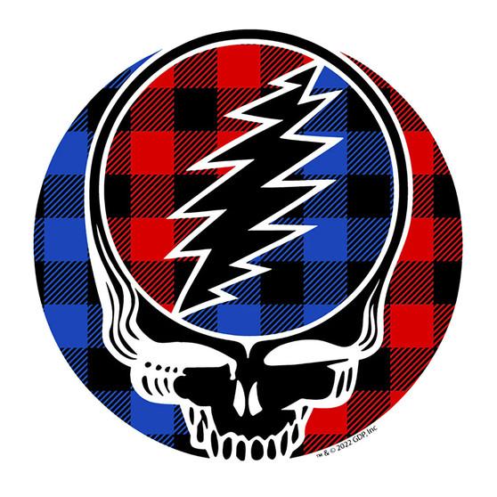 Liquid Blue Plaid SYF Sticker