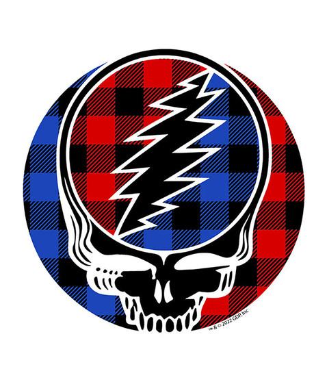 liquid blue Plaid SYF Sticker