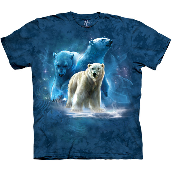 Liquid Blue Polar Collage Classic Cotton T-Shirt