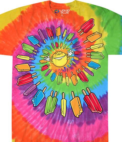liquid blue Popsicle Spiral Tie-Dye T-Shirt