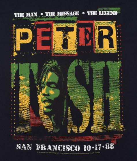 Liquid Blue Poster Black T-Shirt