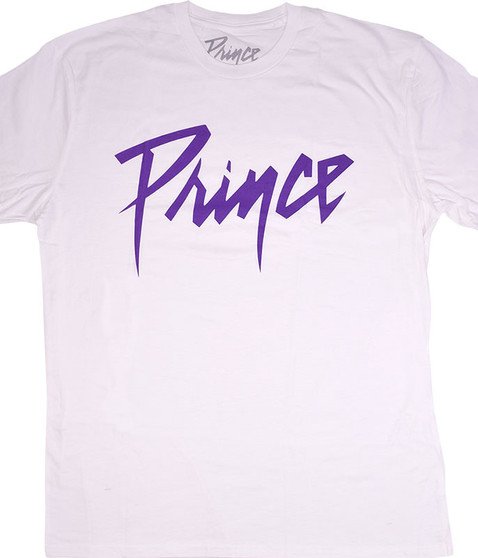 liquid blue Prince Purple Logo White T-Shirt