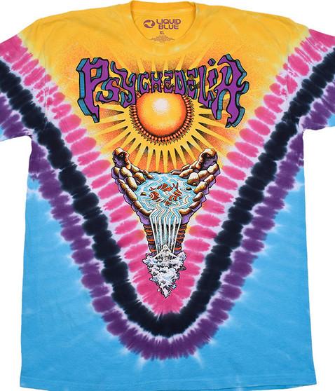 liquid blue Psychedelia Tie-Dye T-Shirt