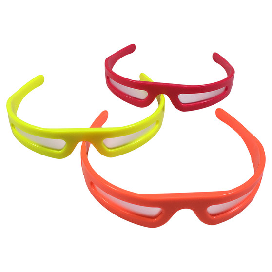 Liquid Blue Psychedelic Rainbow Glasses