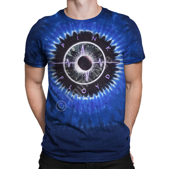 Liquid Blue Pulse Concentric Tie-Dye T-Shirt