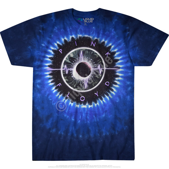 Liquid Blue Pulse Concentric Tie-Dye T-Shirt