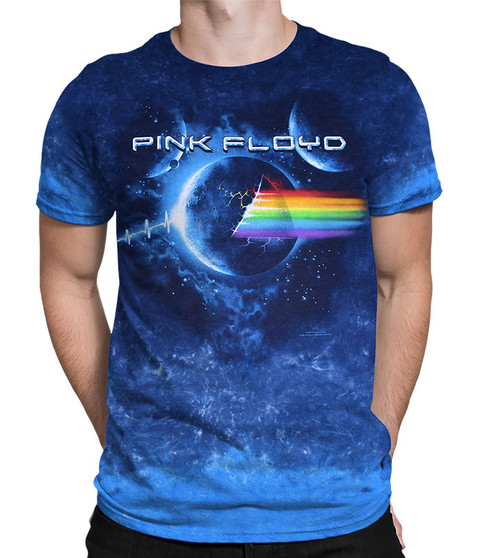 liquid blue Pulse Explosion Tie-Dye T-Shirt