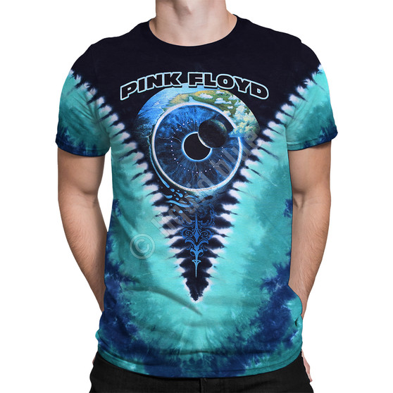 Liquid Blue Pulse V Tie-Dye T-Shirt