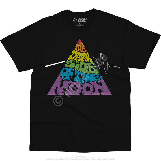 Liquid Blue Pyramid Groove Black T-Shirt