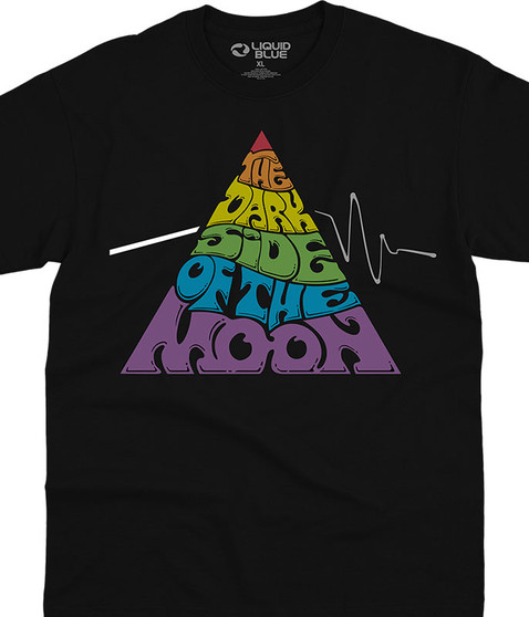 liquid blue Pyramid Groove Black T-Shirt