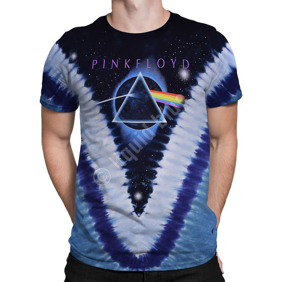 Liquid Blue Pyramid V Tie-Dye T-Shirt