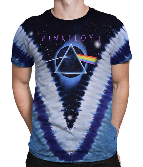 liquid blue Pyramid V Tie-Dye T-Shirt