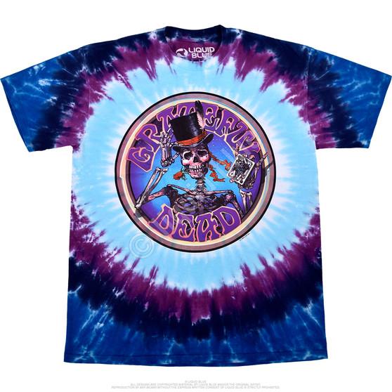 Liquid Blue Queen Of Spades Tie-Dye T-Shirt