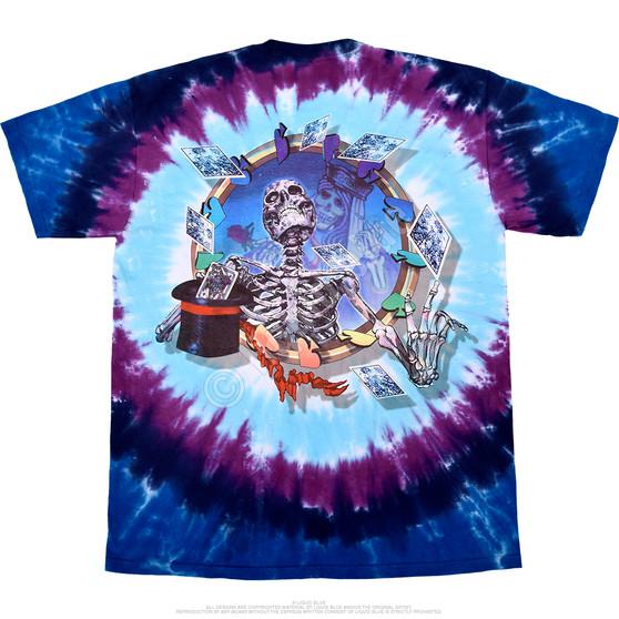 Liquid Blue Queen Of Spades Tie-Dye T-Shirt