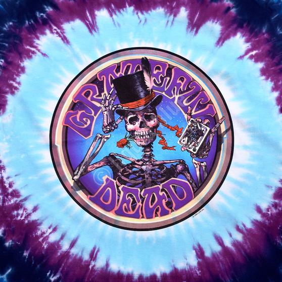 Liquid Blue Queen Of Spades Tie-Dye T-Shirt