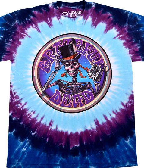 liquid blue Queen Of Spades Tie-Dye T-Shirt
