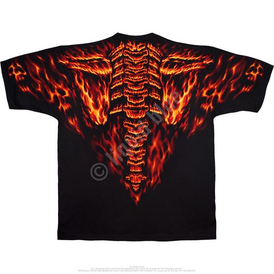 Liquid Blue Raging Inferno Black T-Shirt