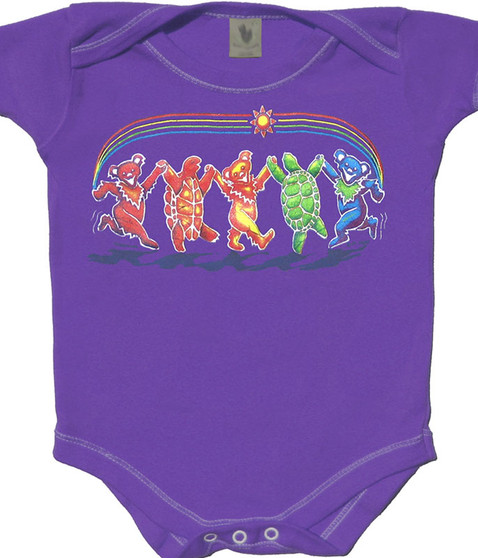 liquid blue Rainbow Critters Purple Onesie