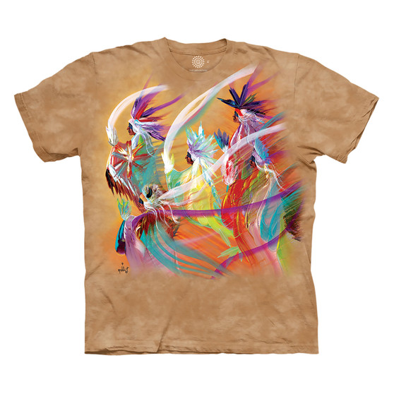 Liquid Blue Rainbow Dance Classic Cotton T-Shirt