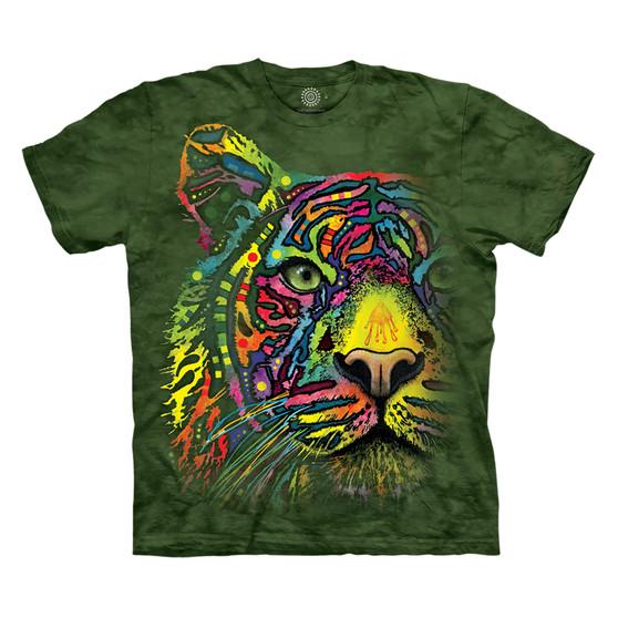 Liquid Blue Rainbow Tiger Classic Cotton T-Shirt