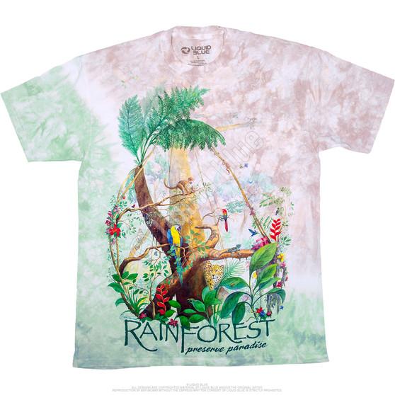 Liquid Blue Rainforest Tie-Dye T-Shirt