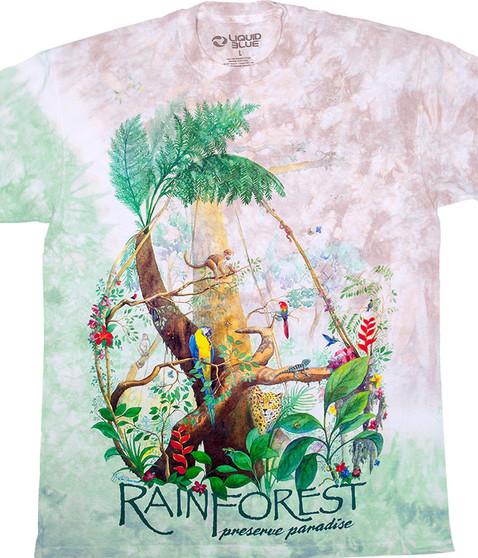 liquid blue Rainforest Tie-Dye T-Shirt