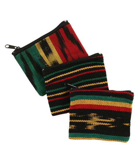 liquid blue Rasta Coin Purse Assorted