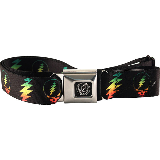 Liquid Blue Rasta SYF Bolt Seatbelt Belt Black