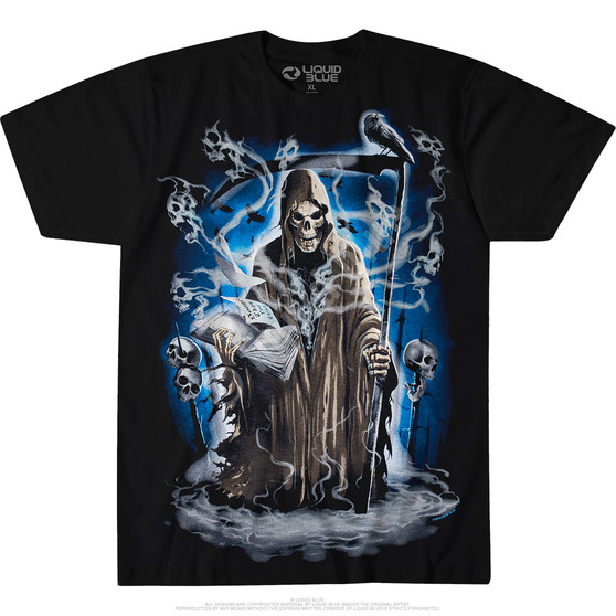Liquid Blue Reaper Madness Black T-Shirt